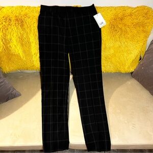 H&M Black Dress Pants with Slim Fit and Smooth Fabric